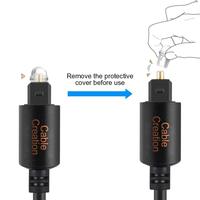 Câble Audio Optique Numérique Durable Toslink Plaqué Or SPDIF Coque en Aluminium Gaine en PVC Mâle-Mâle HI-FI pour DVD