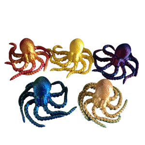 Poulpe imprimé en 3D, ornements décoratifs intéressants pour cadeaux, jouet en PLA, modèle de poulpe articulé - Product Image 1