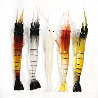 Leurre souple en PVC Alpha Wholesale avec yeux lumineux pour poissons d'eau salée - Design imprimé