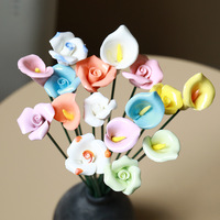 Vase à fleurs en céramique moderne en forme de mini-cœur, fait main, écologique, de haute qualité, directement de l'usine, style vintage, pour la vie quotidienne et le salon