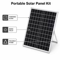 Panneau solaire en verre OEM 10W 20W 30W avec contrôleur, câble, prêt à l'emploi, support personnalisé pour panneau publicitaire solaire