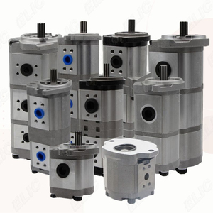Pompe hydraulique à double engrenage haute pression <span class=keywords><strong>DYN</strong></span> Heavy Duty compatible avec les pompes de charge Rexroth A4VG A10VG, pièces détachées pour excavatrice Kobelco SK70 - Product Image 1
