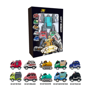 Voiture moulée sous pression en alliage résistant aux chocs et à l'usure 5 en 1 Robot <span class=keywords><strong>de</strong></span> déformation à démonter ensemble <span class=keywords><strong>de</strong></span> véhicules moulés sous pression - Product Image 2