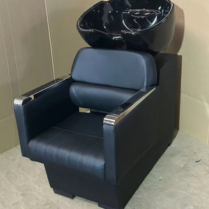 Prix de gros, couleur personnalisée, fauteuil de lavage de cheveux moderne, meubles de salon de coiffure, cuir synthétique, utilisation en salon de barbier - Product Image 1