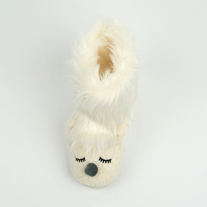 Botas <span class=keywords><strong>de</strong></span> nieve con suela <span class=keywords><strong>de</strong></span> costura lateral <span class=keywords><strong>de</strong></span> oso <span class=keywords><strong>polar</strong></span> <span class=keywords><strong>de</strong></span> felpa personalizadas para mujer, nuevo diseño <span class=keywords><strong>de</strong></span> invierno con cálido grueso para uso en exteriores - Product Image 5