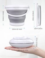Portable Pliable Machine À Laver Mini Machine À Laver À Ultrasons Turbine Lavage Mini Rondelle pour Sous-Vêtements Chaussette Bébé Vêtements