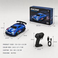 Voiture RC de drift 4x4 2,4 GHz en gros, échelle 1:64 avec effets lumineux, idéale pour les cadeaux d'enfants et la vente au détail