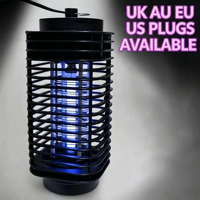 Aanpasbare LED elektrische insectenverjager, draagbare hangende muggenlamp, stille schoktype insectenwerende val