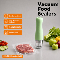 Scelleuse sous vide automatique portative rechargeable par USB, pompe de conservation alimentaire compacte avec boîtier ABS, machine d'emballage électrique de cuisine personnalisable