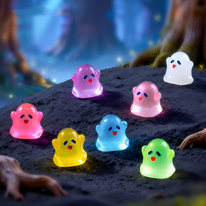 Nouvel Arrivage Transfrontalier : Adorable Poupée Fantôme Lumineuse en Résine pour Décoration DIY, Ornement de Bureau et Paysage Miniature - Product Image 2