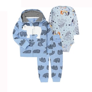 Redkite Giacca con cerniera a maniche lunghe 100% cotone 9-24 mesi 3T Importata per neonati maschi, set di vestiti per bambini - Product Image 1