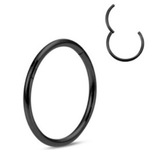 Anneau sans filetage en titane F136 pour piercing nez, lèvre, téton, bijou corporel en métal pur de forme circulaire pour piercing tendance - Product Image 4