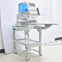 Machine à broder plate industrielle automatique à grande vitesse et haute précision avec tête simple 12/15 aiguilles informatisée
