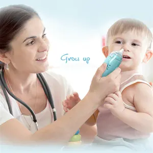 Aspirator Hidung Bayi Elektrik Pembersih Hidung Silikon Lembut Tahan Air Alami Aman