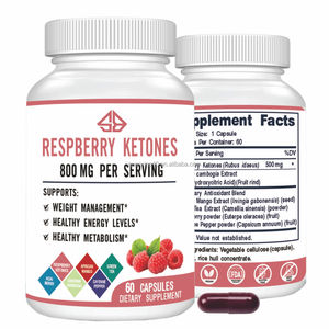 OEM Complexe d'extraits naturels de mangue africaine, de thé vert et de cétone de framboise pour la perte de poids et le soutien du métabolisme chez l'adulte, 60 capsules - Product Image 1