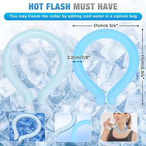Enfriador de cuello anticalor Enfriador de cuello de alivio rápido Envolturas Enfriadores de cuello de anillo de enfriamiento reutilizables para deportes al aire libre - Product Image 5