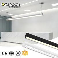 Profilé en aluminium linéaire à liaison continue, à suspension plafond, à économie d'énergie, avec gradation Triac 5 CCT, bande ronde