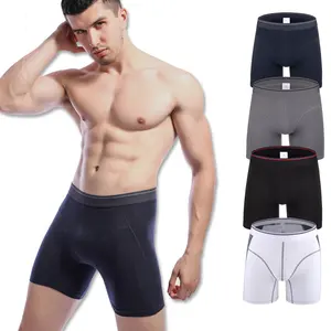 Men Sexy Briefs Low Raise Underwear Comfortable Sweat-absorbent Ice-Silk  Cool Boxer Splic Briefs