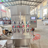 Machine de remplissage de boissons semi-automatique à 4 têtes fournie par le chinois équipement de remplissage quantitatif auto-fluide réglable