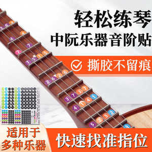Pegatina para diapasón de instrumentos de cuerda, accesorio musical recubierto de plástico duradero para uso en guitarra - Product Image 3