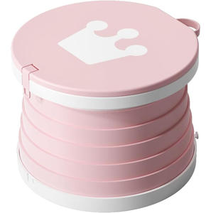 Nuevo Producto: Asiento de Inodoro Plegable y Extensible para Bebés, Asiento de Viaje Plegable, Asiento de Emergencia de Plástico Plegable para Niños - Product Image 1