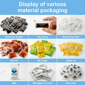 Machine commerciale automatique de fabrication de sachets d'eau, machine de remplissage et de scellage de sachets de liquide avec contrôle PLC pour usine d'eau - Product Image 2