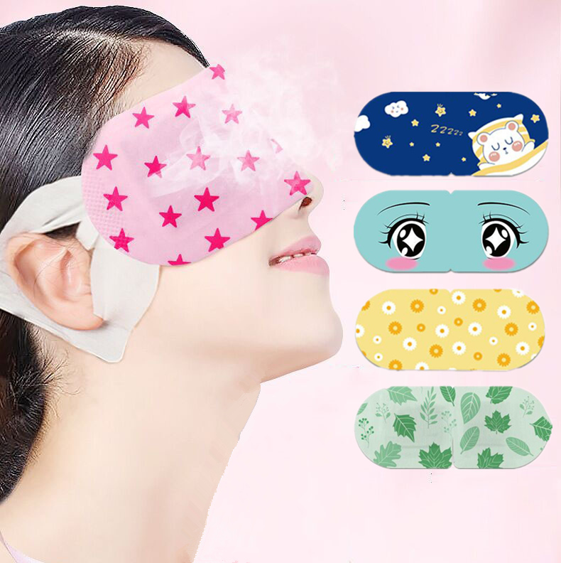 Lege Verpakking Aanpasbare Eye Cover Slaap Zelf Verwarming Wegwerp Hot Comprimeren Stoom Oogmasker Gezondheidszorg Levert Producten