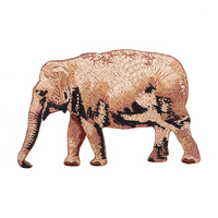 Patch brodé personnalisé de haute qualité en forme de crocodile animal, vente en gros