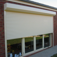 Persiana Enrollable Rápida para Ventanas, Estilo Europeo Moderno, Protección Solar y Antirrobo para Exteriores del Hogar