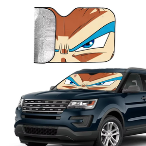 Pare-soleil pliable <span class=keywords><strong>Dragon</strong></span> <span class=keywords><strong>Ball</strong></span> <span class=keywords><strong>Z</strong></span> Dragonball Anime 70x130cm en film pour pare-brise de voiture, accessoire de style automobile - Product Image 2