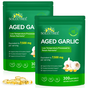SOLOTREE Supports Heart Circulatory Health Aged <strong>Garlic</strong> Extract Softgels 7,500 mg Pure Natural Aged <strong>Garlic</strong> Extract Softgels - Product Image 1