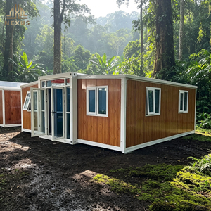 Bâtiment conteneur extensible entièrement meublé de 20 pieds et 40 pieds, unité étanche prête à l'emploi pour location à court terme, bureau et résidence - Product Image 1