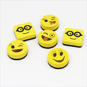 Effaceur de tableau blanc en feutre à motif de <span class=keywords><strong>visage</strong></span> de dessin animé, taille personnalisable pour l'école, la salle de classe et le bureau - Product Image 5