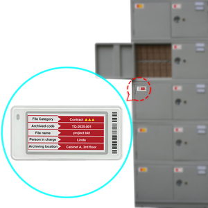 Système de gestion centralisée d'affichage E-Ink pour armoire à dossiers sans fil avec affichage E-Ink et solution de bureau intelligente sans papier - Product Image 1