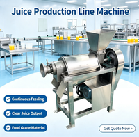 Commerciële fruit- en groenteschroefpersmachine met demontabele structuur en snelle reiniging voor drankenfabrieken