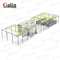 Nouvelle Ligne de Revêtement en Poudre Entièrement Automatique Galin 2026 avec Machine à Pistolet, Four à Gaz, Cabine et Équipement d'Usine de Peinture pour Aluminium CE