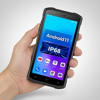 Lecteur de codes-barres robuste Android 11, 6000 mAh, IP68, 4G, ordinateur portable intelligent pour la logistique d'entrepôt