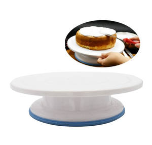 Sıcak satış plastik <span class=keywords><strong>mini</strong></span> kek dekorasyon Turntable döner döner kek <span class=keywords><strong>stand</strong></span>ı - Product Image 5