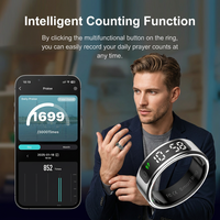 SHR Ring Smart Fitness Tracker Ring mit Bildschirm - Schlankes Design, Fortschrittliche Gesundheitsüberwachung