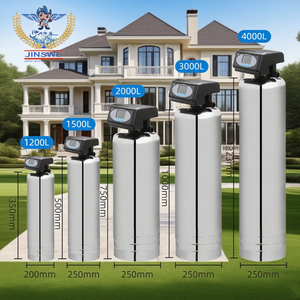 เครื่องกรองน้ำและปรับสภาพน้ำ JINSWE พร้อมปั๊มและ PLC ผลิตน้ำได้ 200 ลิตร/ชั่วโมง รองรับหลายแรงดันไฟฟ้า รับประกัน 2 ปี - Product Image 6