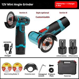 <span class=keywords><strong>Amoladora</strong></span> Angular Eléctrica Portátil de 12V, <span class=keywords><strong>Mini</strong></span> <span class=keywords><strong>Amoladora</strong></span> Inalámbrica de 3 Pulgadas con Gatillo, para Bricolaje en el Hogar, con Batería de Litio Recargable - Product Image 1