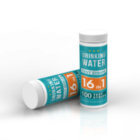 Tiras Reactivas de pH W-16 para Análisis de Calidad del Agua, Kit de Prueba para Parámetros de Agua