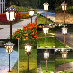 Lampe solaire de jardin LED avec abat-jour en verre bronze, IP65 résistant à l'eau, lumière du jour 5000K, CRI 90, angle de faisceau 60°, détecteur de mouvement - Product Image 5