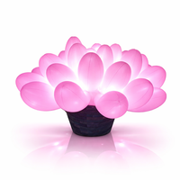 Modèle de fleur gonflable géant en nylon personnalisé avec ventilateur intégré / Ballon publicitaire pour événements de bar