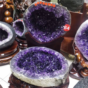 Conjunto de pedra preciosa ametista cristal do brasil, atacado natural - Product Image 1