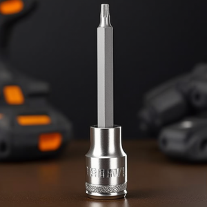 Fervi <b>Socket</b> With Long Xzn Insert 1/4 Inch Drive Hex Bit Adapter - Product Image 3