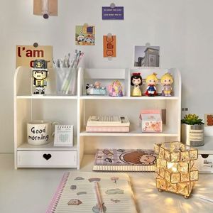 Desktop Storage Rack 3 Tier Drawer Organizer Multi Purpose Office Desk <b>Shelf</b> For Stationery Books Personal Care Products - Product Image 1