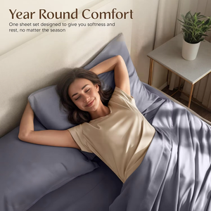 <strong>Utopia</strong> Queen Size <strong>Bedding</strong> Set-4-Pcs Soft Breathable Sheets 1Fitted Sheet 1Flat Sheet 2Pillowcases in 100% Polyester or Others - Product Image 5