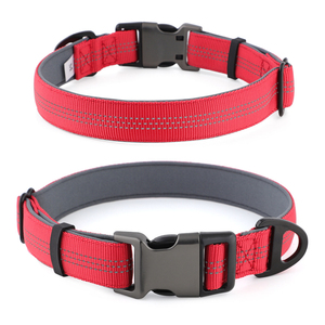 ปลอกคอสุนัขแบบกันกระแทกชนิด A-buckle สำหรับสุนัขลากเลื่อน ปรับขนาดได้ ป้องกันการจับถือ พร้อมแถบสะท้อนแสง ป้องกันลม - Product Image 2