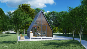 Villa de lujo moderna, Marco certificado CE, estructura de madera de acero prefabricada, casas de compra impermeables - Product Image 4